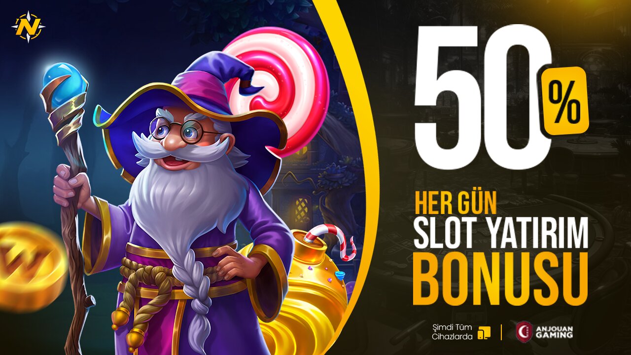 Natobet her gün %50 slot yatırım bonusu kampanya görseli